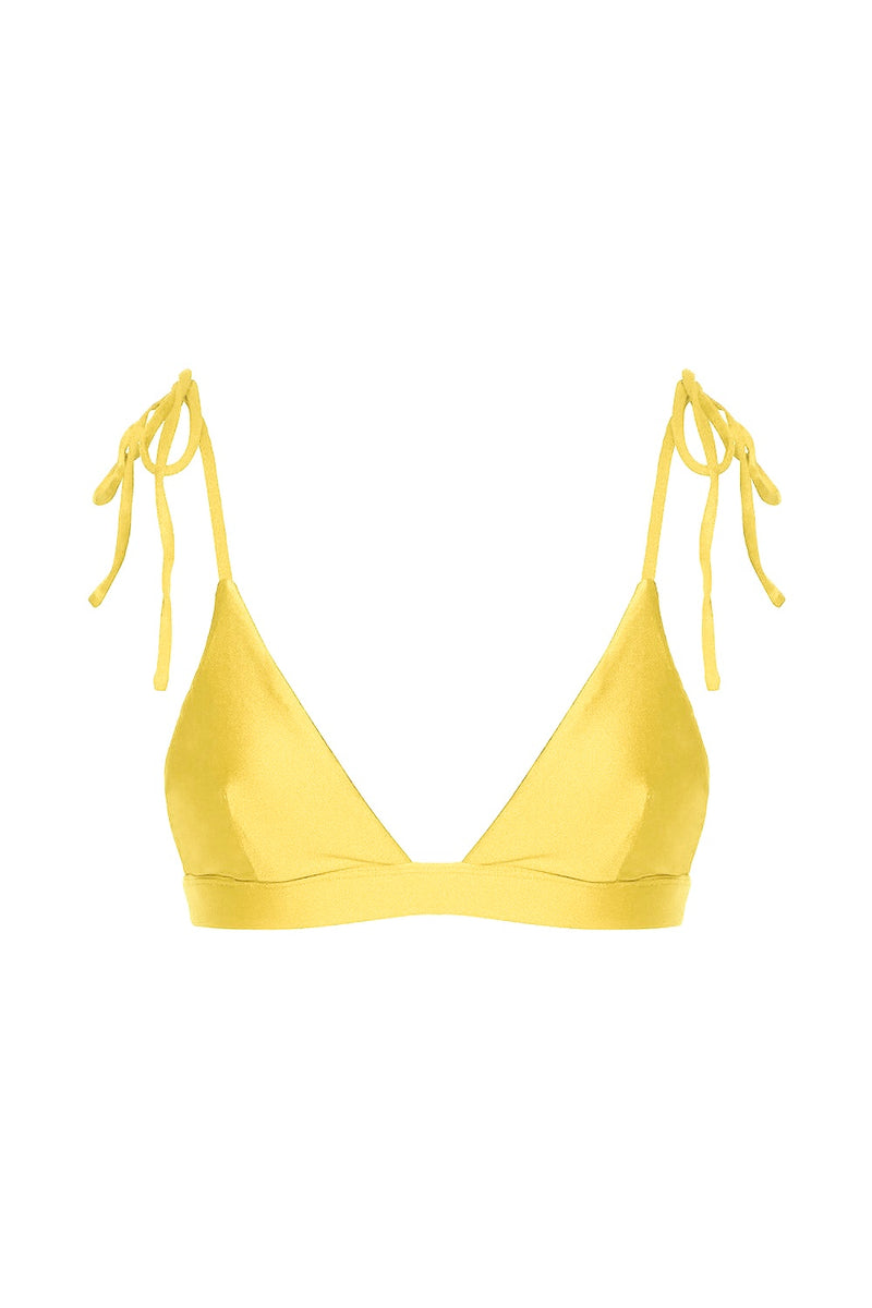 Hayman Triangle Bikini Top - Sunshine | White Sands